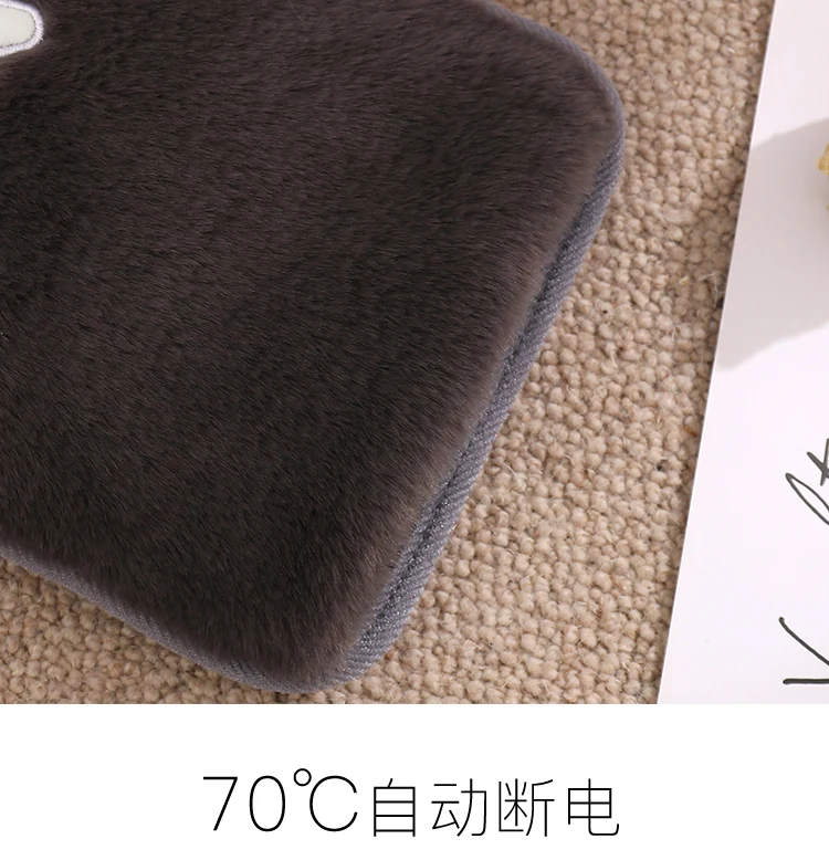 2021 hot sale rechargeable hand warmer Cute Fashion Plush portable electric hot water bag use in winter