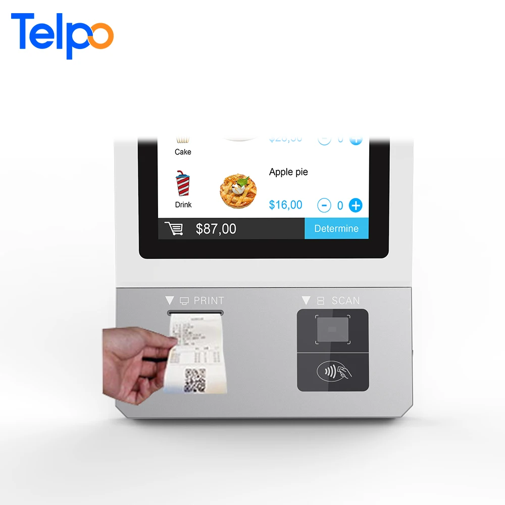 Telpo Промышленная материнская плата android pos киоск самообслуживания оплатить терминал с NFC card reader