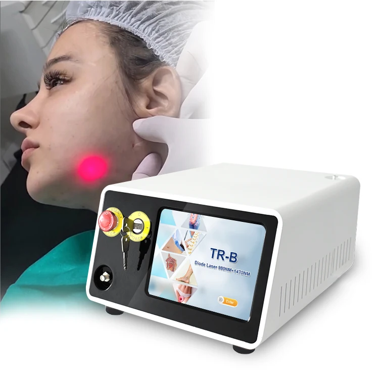 980 1470nm diode laser lipolysis machine liposuction canula endolaser machine fiber optic price