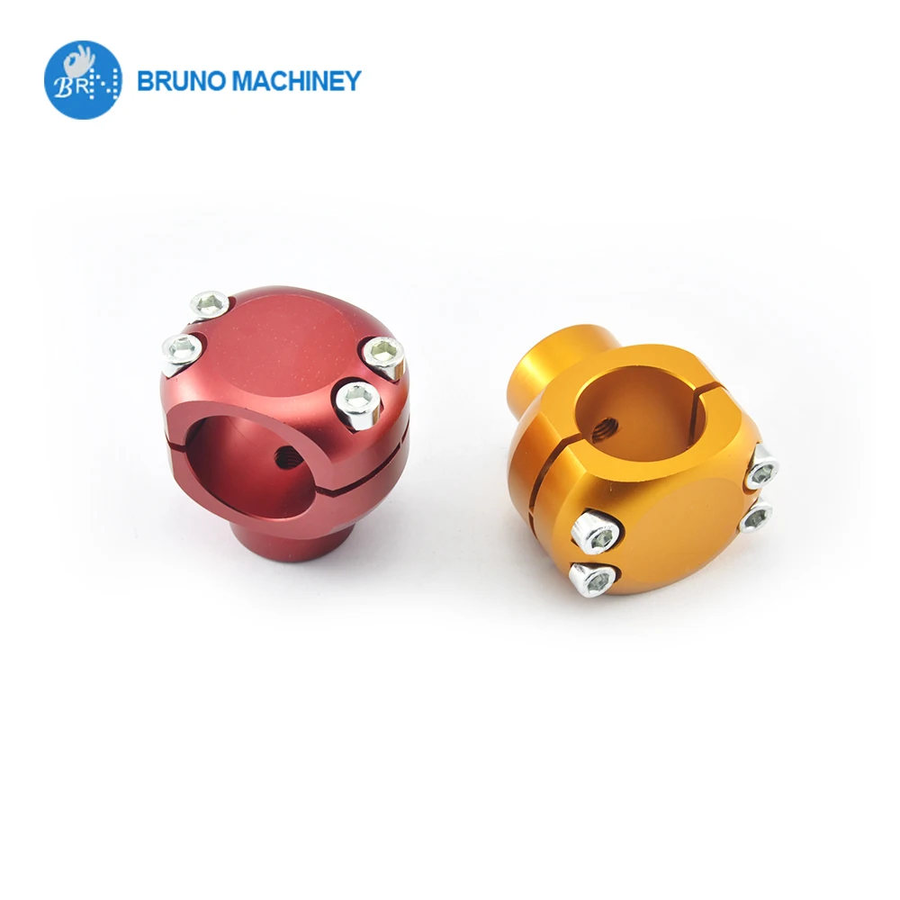 Motorcycle CNC billet aluminum brake line clamp 28mm 30mm 32mm go kart chassis clamp for seat upright