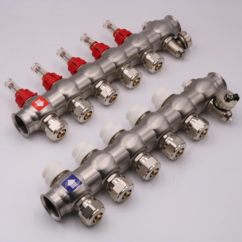 Afulise High Quality 304 Stainless Steel Underfloor Heating radiant pex Manifold