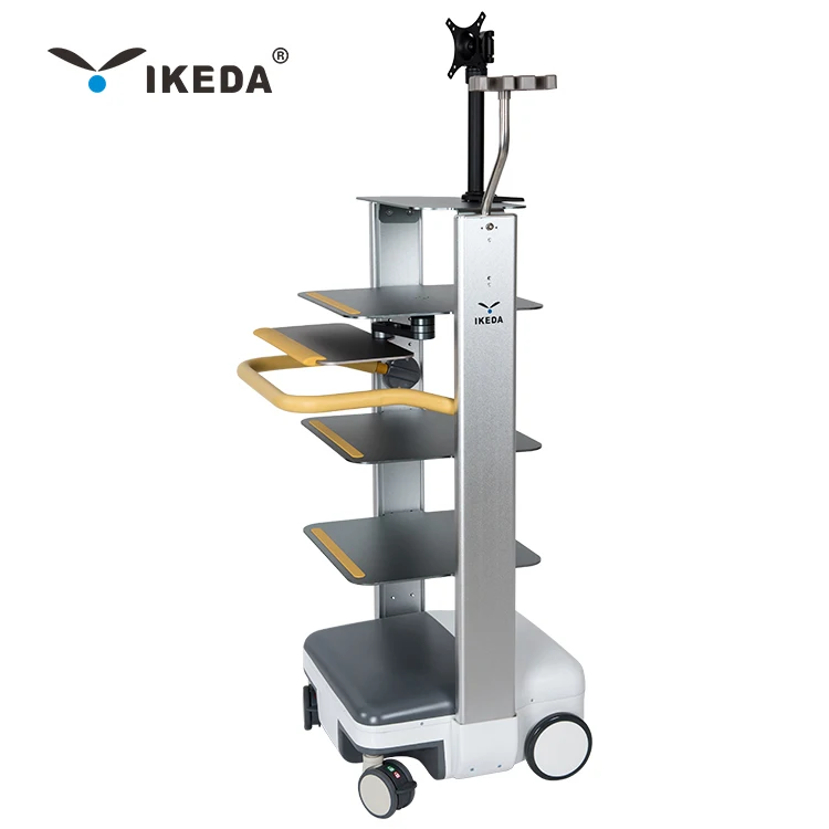 Height adjustable trolley for camera endoscope