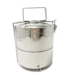 Newest 2/3/4/5 layers stainless steel food containers tiffin food carrier with handle