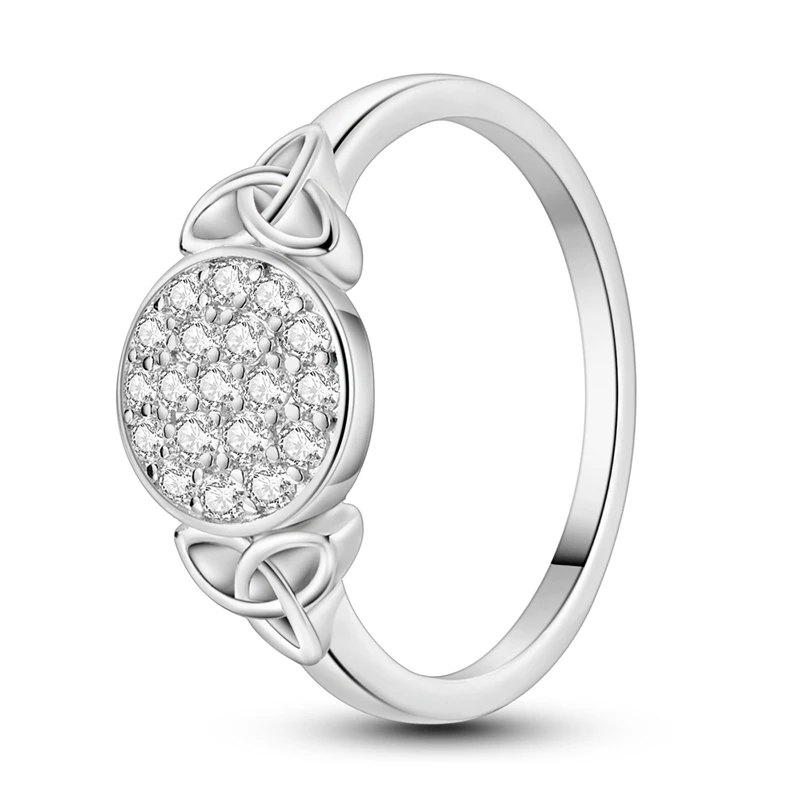 New fashion design S925 Sterling Silver Sun Moon Stars Love Virgin Mary Diamond charm CZ Rings for Women gifts Jewelry wholesale