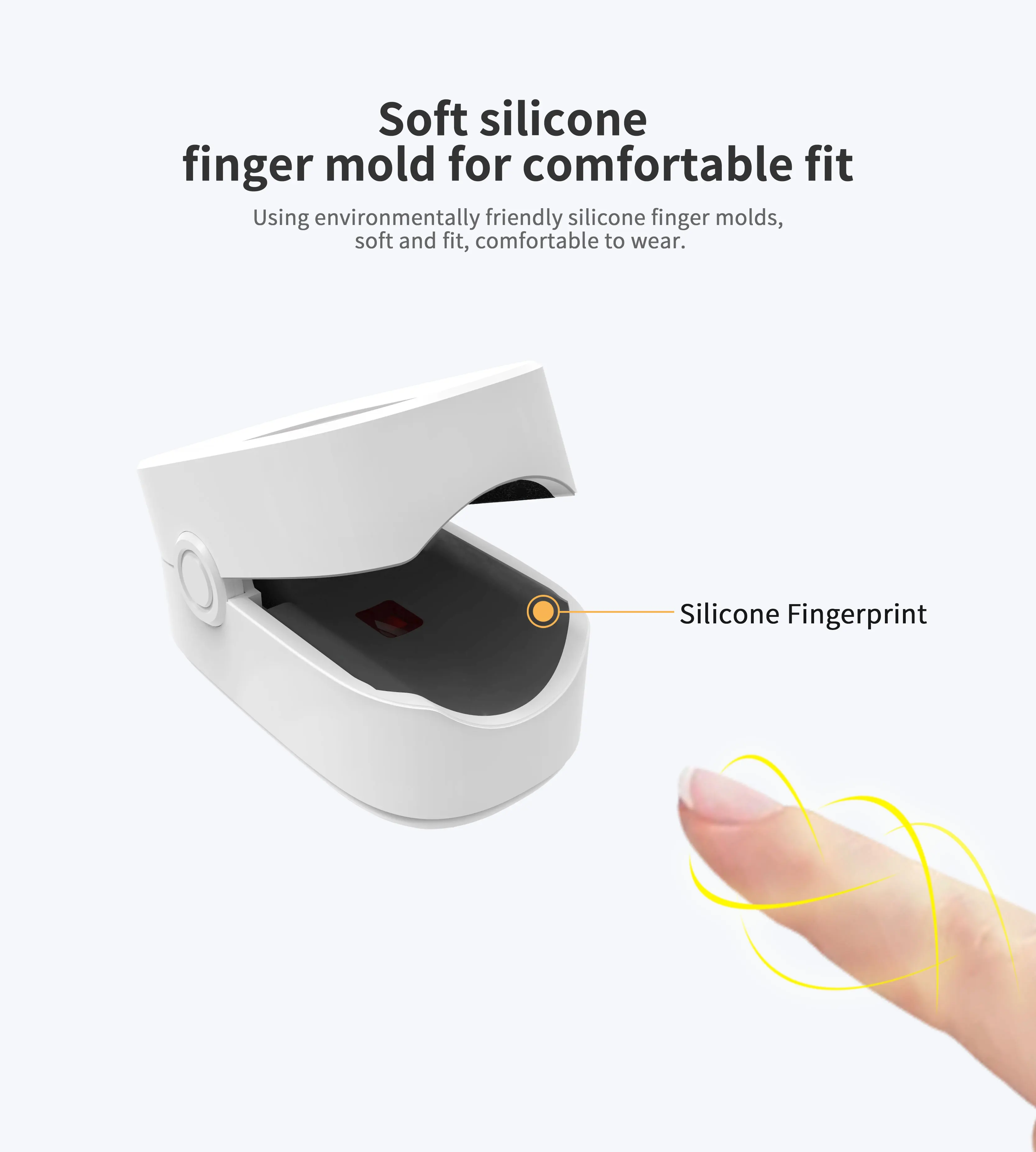 Finger Pulse Oximeter Blood Oxygen Saturation Monitor With Oximeter OLED HD Screen Display Oximeter Finger Heart Rate Monitor