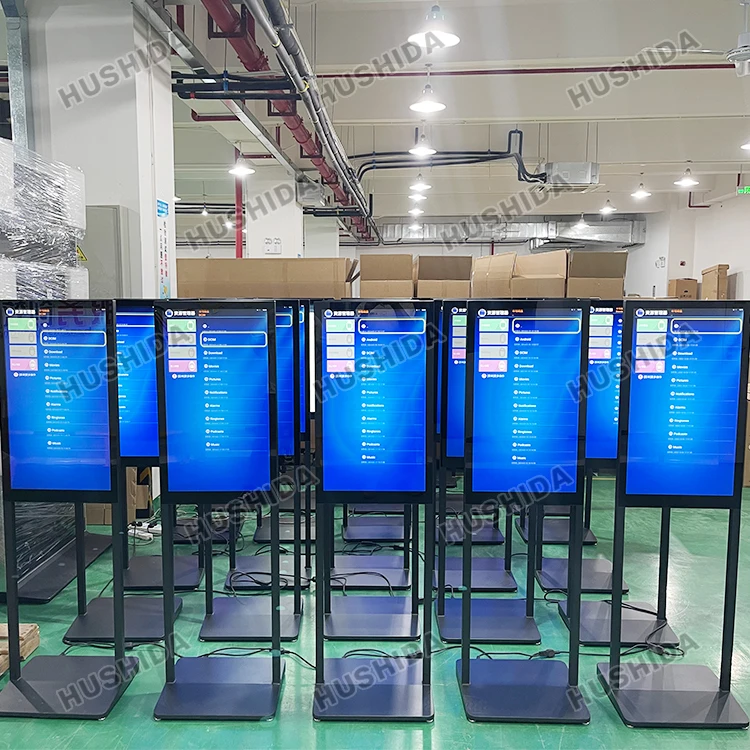 hushida vertical advertising totem stand advertising screens advertising display