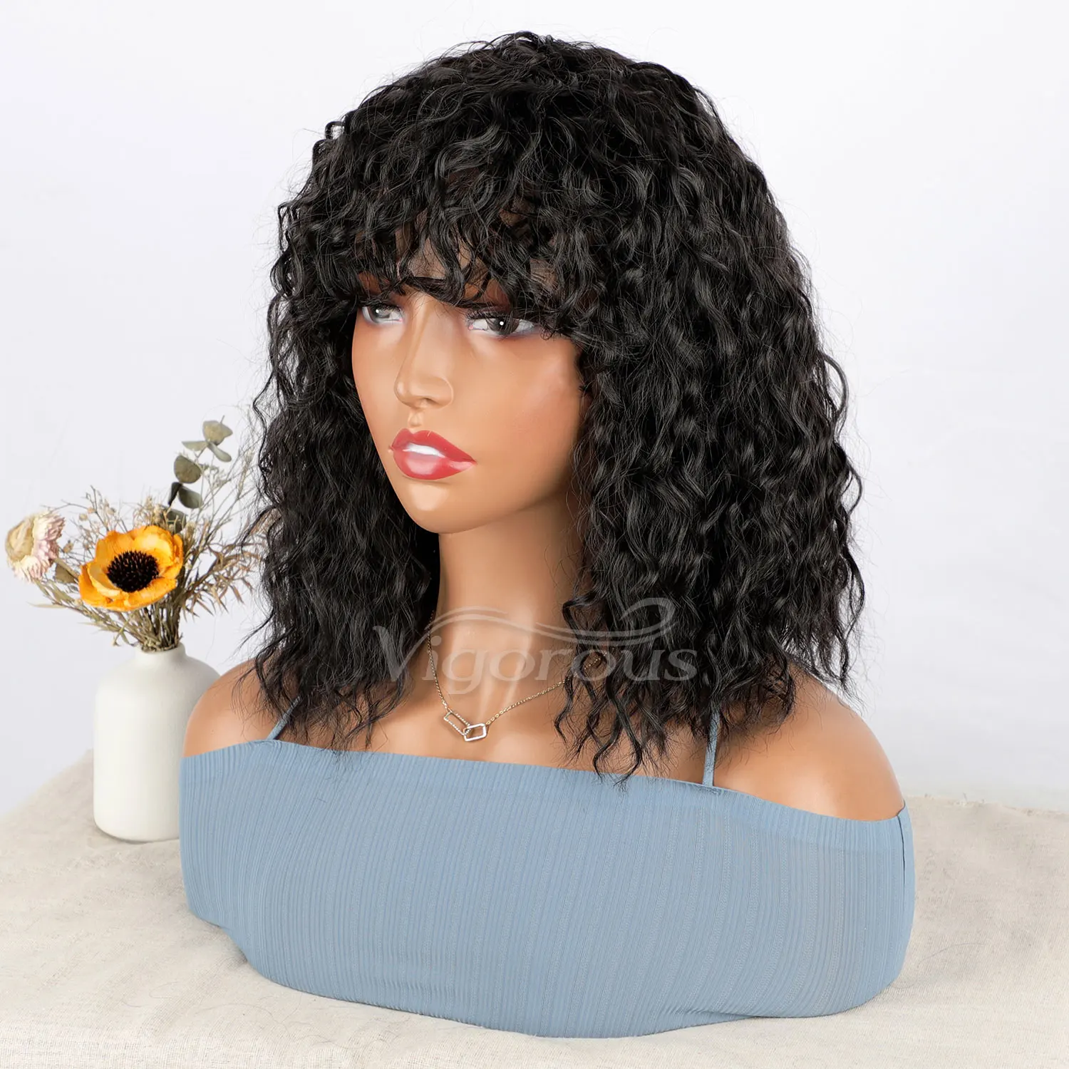 Парик из натурального трикотажного волокна