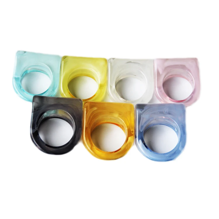 Оптовая продажа акриловое пластиковое ювелирное изделие кольцо для женщин 13 видов стилей