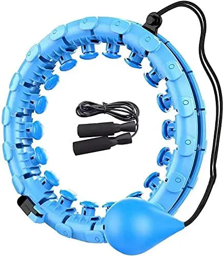 dropshippingAuto-Spinning Non-Drop Exercise Slimming Flexible Foldable Detachable Weighted Gym Fitness Smart Hula Ring