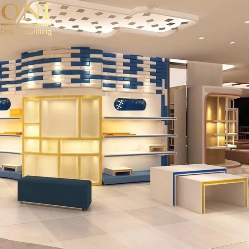 ONI Shopfitting бесплатный дизайн интерьера Премиум дисплей стеллажи для торгового центра магазин одежды розничный
