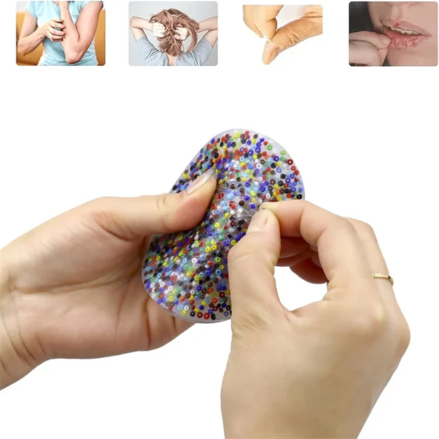 Unisex Adult Sensory Fidget Toys Round Shaped Silicone Pick Pads for ADHD OCD Trichotillomania Relief for 5 7 Years Boys Girls