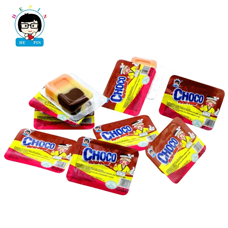 OEM Order Box Packing 5g 3 Colours 3 Flavours Chocolate Cup Choco Candy Jam For Kids