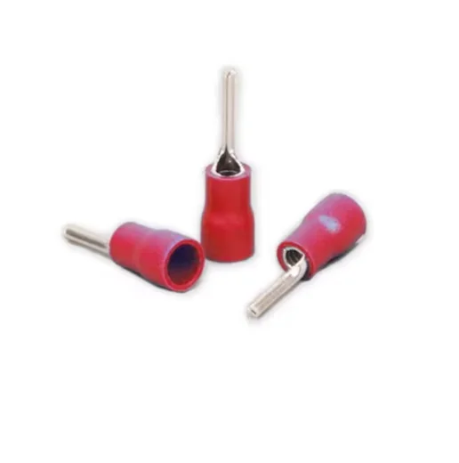 PTV1.25-10/2-10/3.5-10/5.5-13 PTV Series Pin Terminal Connector Tinned Copper Insulated PVC Ferrules Wire Connector Lugs