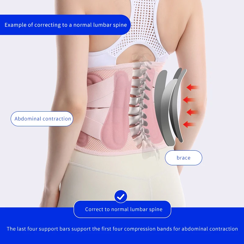 RUNYI New product hot press fitness weightlifting breathable waist belt comfortable waist support biomimetic steel plate support