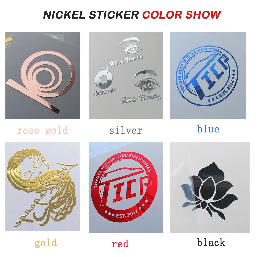 custom printing 3d logo uv transfer sticker Nickel gold foil stickers embossed Label Scratch Off Metal print label logo sticker