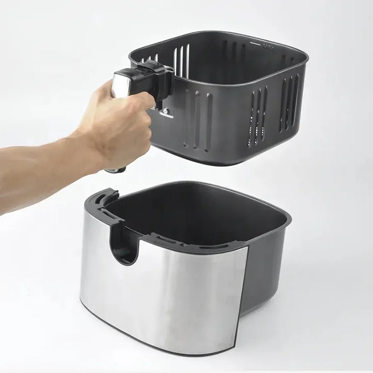 Оптовая продажа, 1700 Вт, 8 л, ЖК-дисплей, смарт-Фритюрница, сенсорный экран, без масла, фритюрница, печь для жарки