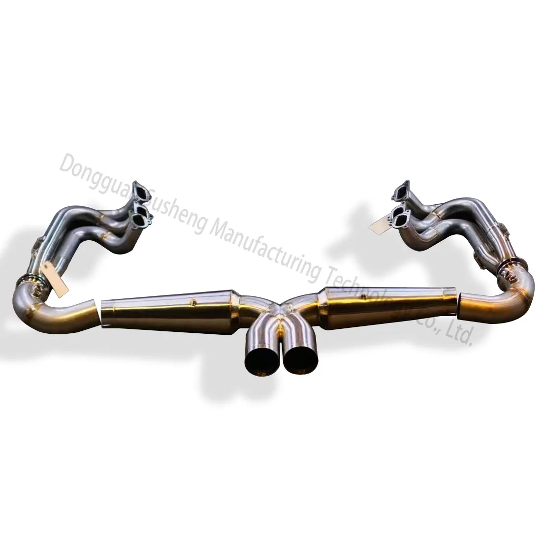 Аксессуары для экстерьера производительности серебристый титановый выхлопной Catback Porsche