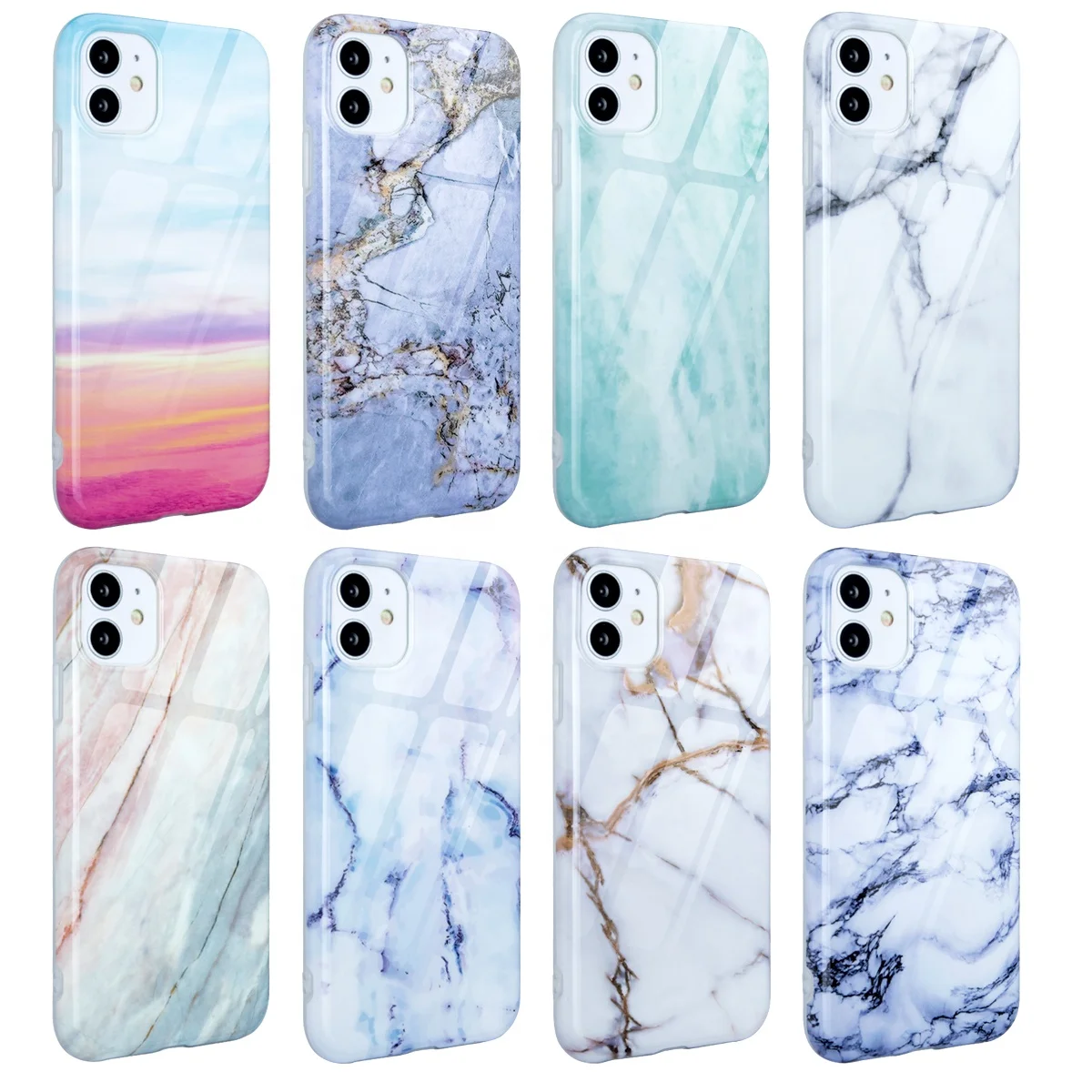 New Trend Marble Style Luxury TPU Case for iphone apple Shockproof Skin Cover Iphone 11