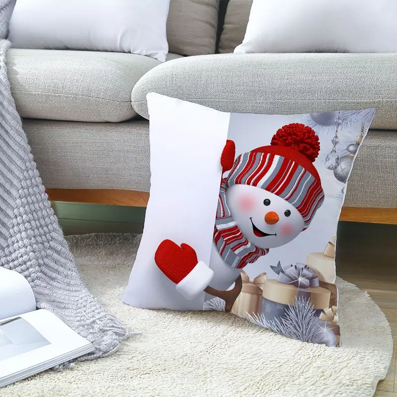 Factory direct sales Everyday Christmas Festival Living Room Decor Crocheted 100% Cotton Pillow Cover