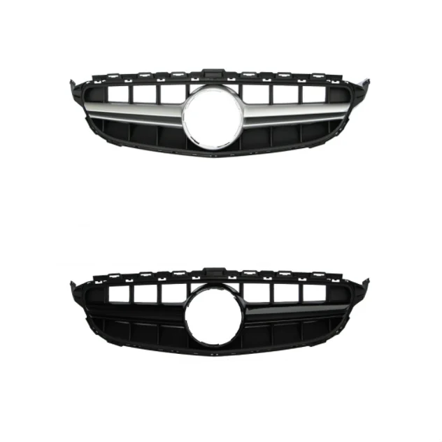 Automotive Parts Car Hood grille For 2014-2018 Mercedes Benz C Class Upgrade W205 AMG Grill C63 Front Grille