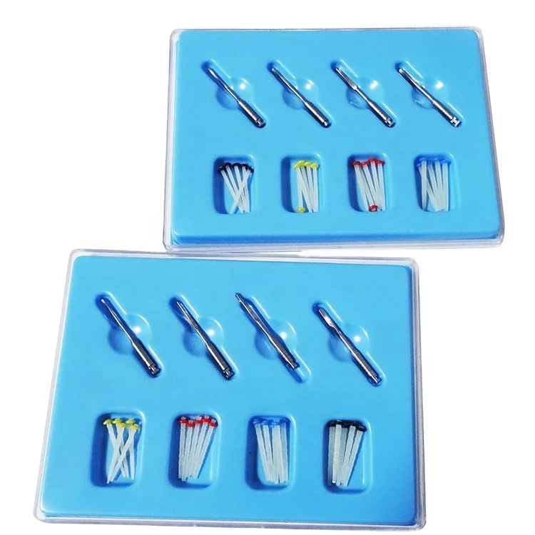 Denxy Denture Screw Fiber Post Repair tooth material crown dental fiber glass dental quartz fiber post with 4 dental drills