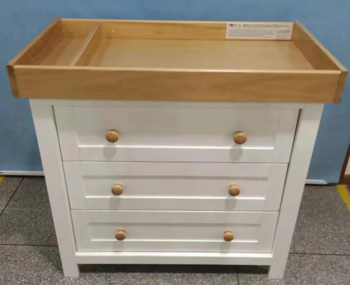 2 PCS nursery room set New Design wooden kids crib furniture