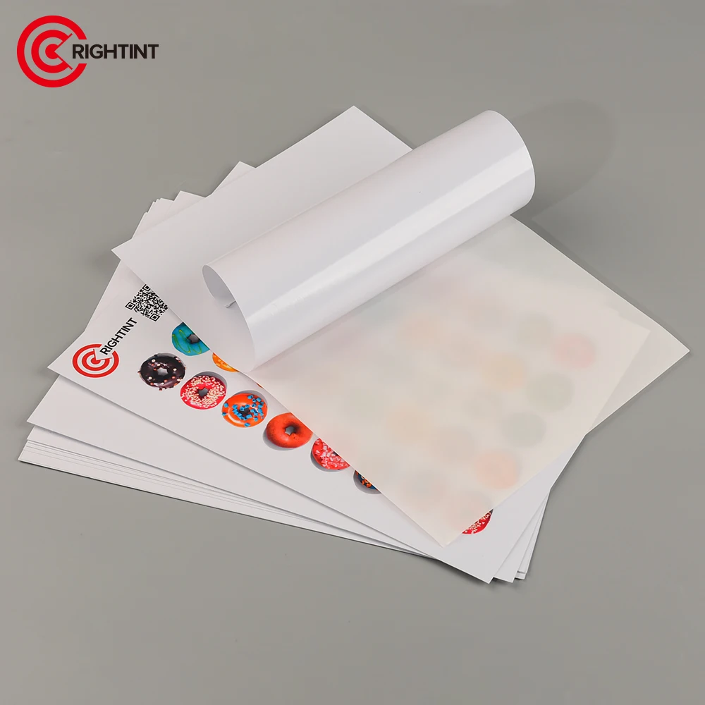 120gsm струйная перламутровая бумага глянцевая белая бумажная наклейка для струйной печати