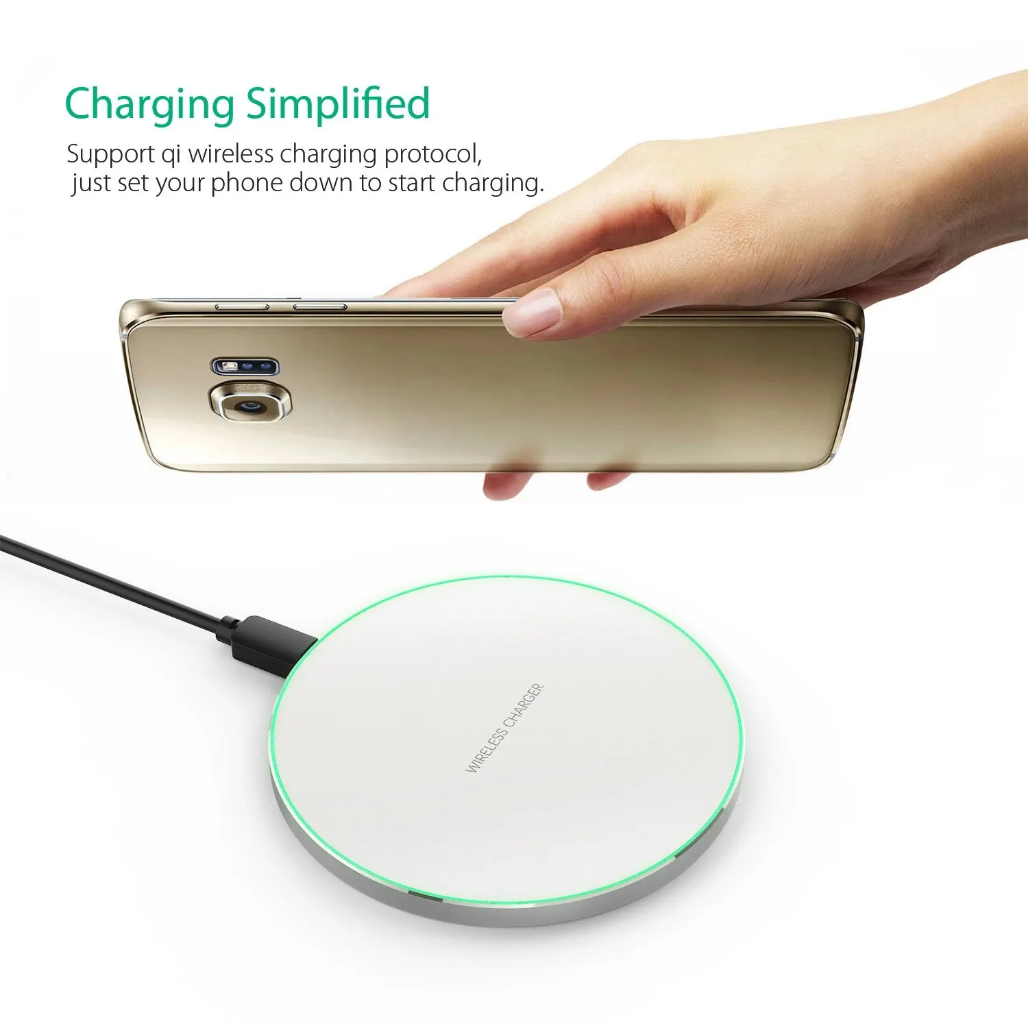 Mini Power Bank Magnetic Wireless Car Desktop Charging Smart Battery Charger