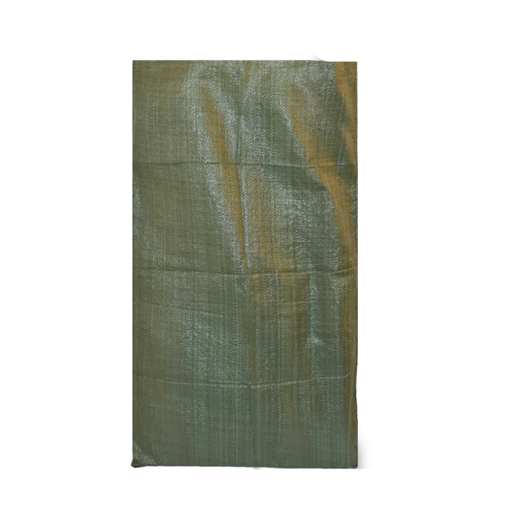 Plastic woven PP garbage green bag 50 kg green sacks 26x40