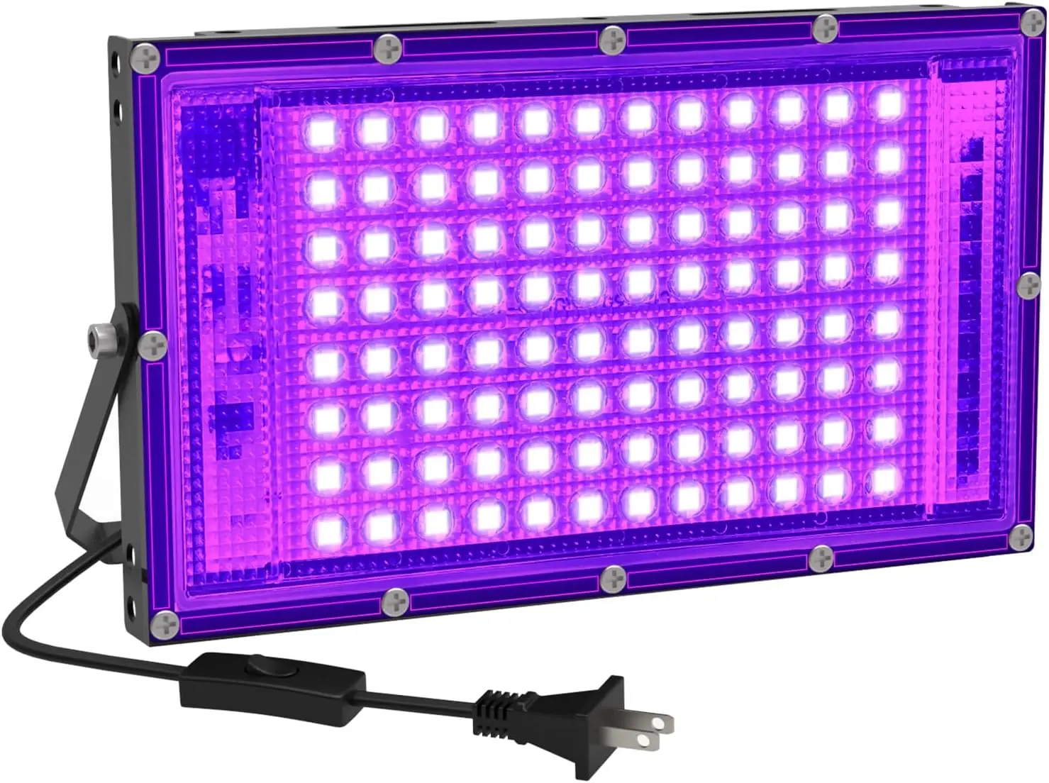 NEW395nm UV Halloween Floodlight 50W 100W LED Stage Blacklight Waterproof Disco PartyUv Purple Light Ultraviolet Lamp Backlight