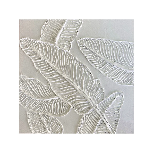 Minimalist white three-dimensional texture texture abstract art 3d printing landscape painting hotel decoration wall art canvas