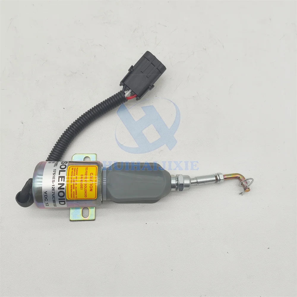 Construction Machinery Parts Stop Solenoid 1751ES 12E6ULB1S5 1700-1512 For DEUTZ Perkins
