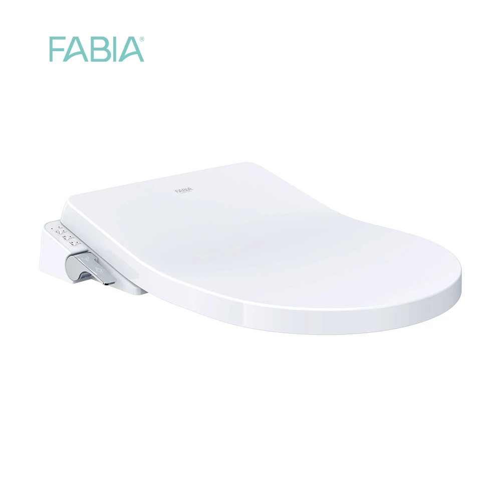 D shaped soft close electric toilet seat covers auto heated smart toilet bidet seat