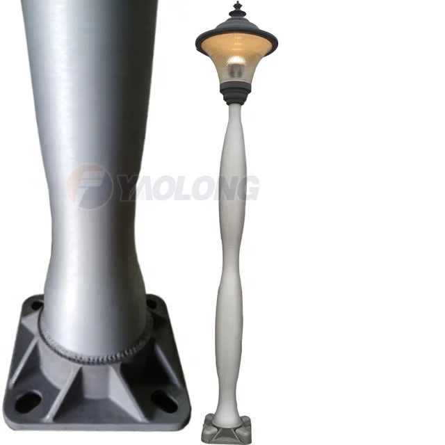 Gourd Shape Aluminium Alloy 3m Gourd Shape Victorian Lamp Post Outdoor Light Pole Price