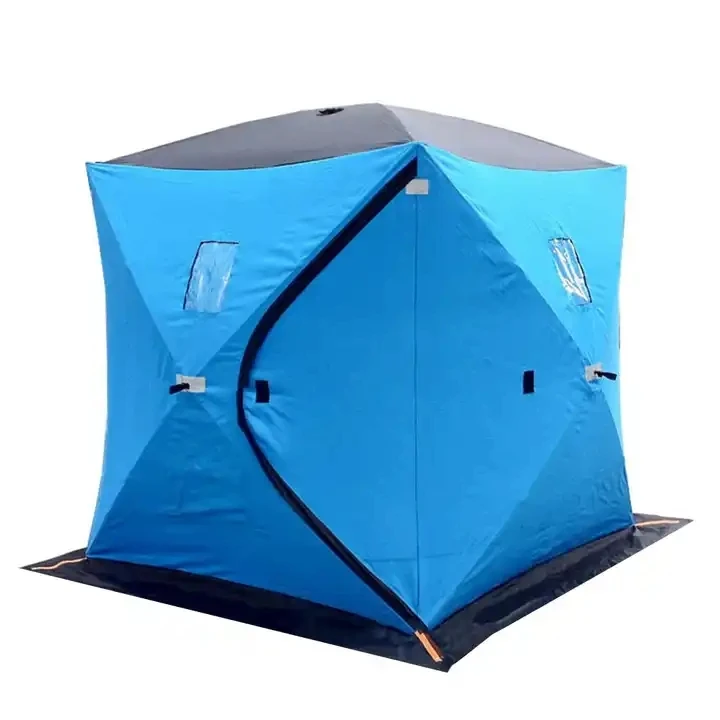 Custom Camping Outdoor Fishing Cube Winter Cotton Keep Warm Insulated Ice Fishing Tents