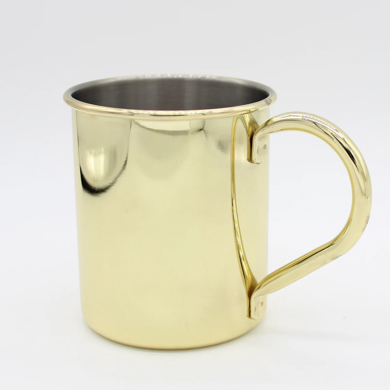 500ml Stainless steel outer copper plated skinny beer cup Moscow mule mug for drinks