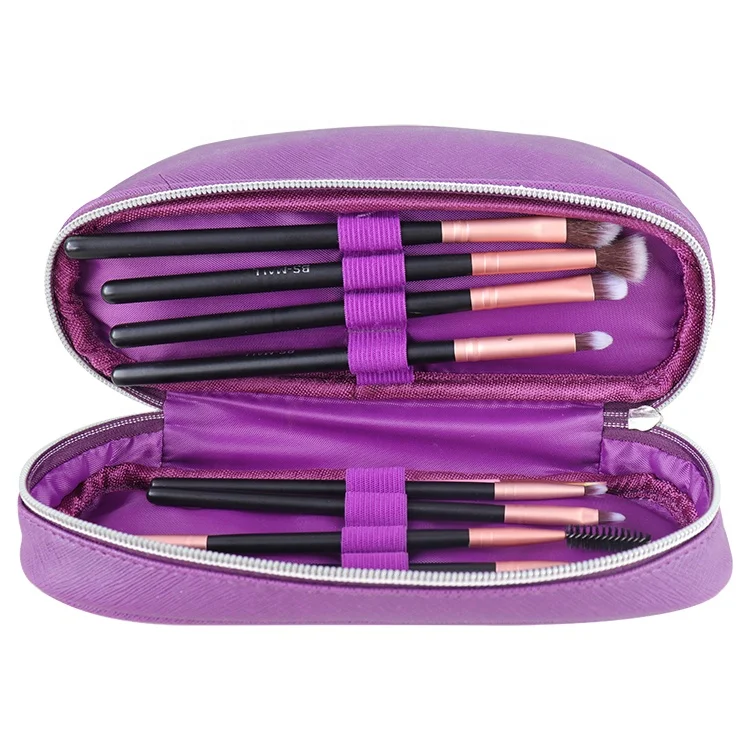 ISO BSCI PU держатель для кистей для макияжа, органайзер для макияжа, косметичка, дистрибьютор, маленькие косметички, чехлы, органайзер, косметичка
