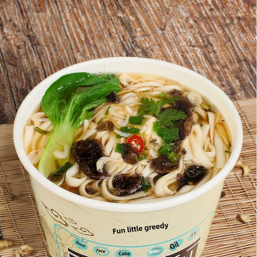 2024 Delicious Meals Food Shrimp Baby In Sour Soup Hand-Rolled Noodles Prepackaged Dishes Ready To Eat Restaurants