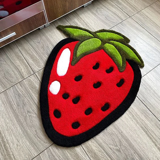 OEM Design 3D Handmade Tufted Wall Hanging Custom Die Cut Hand Tufted Carpet Area Rugs Shaped Rug