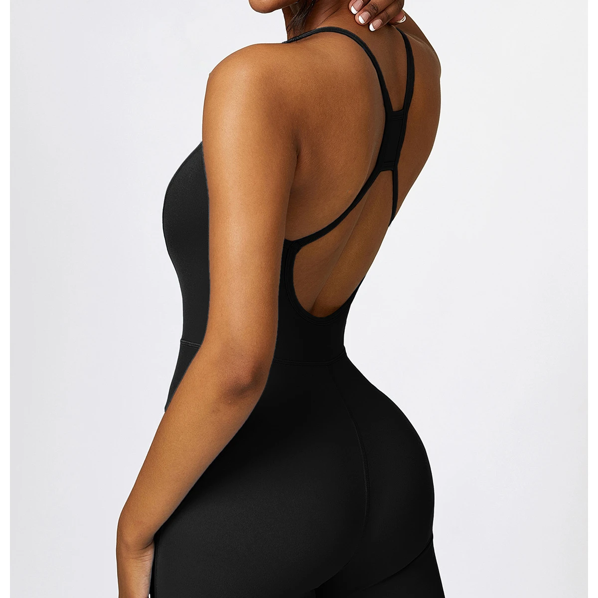 women sport yoga jumpsuit beauty back yoga bodysuit sports fitness bodysuit