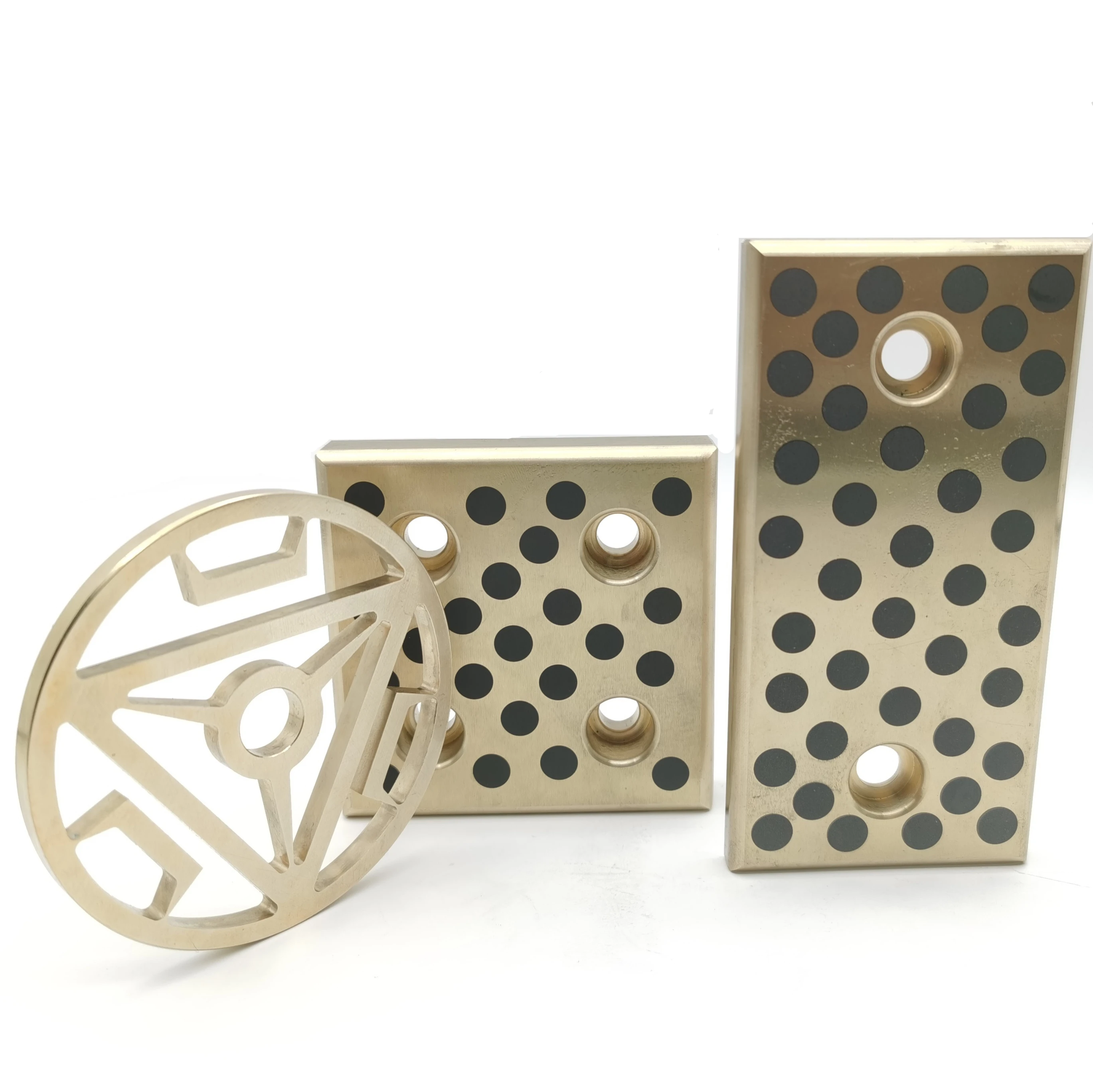 
SESW graphite inlaid Slider self-lubricating STW copperplate oil-Free slide plates copper STWT brass plate SEW bronze bearing 