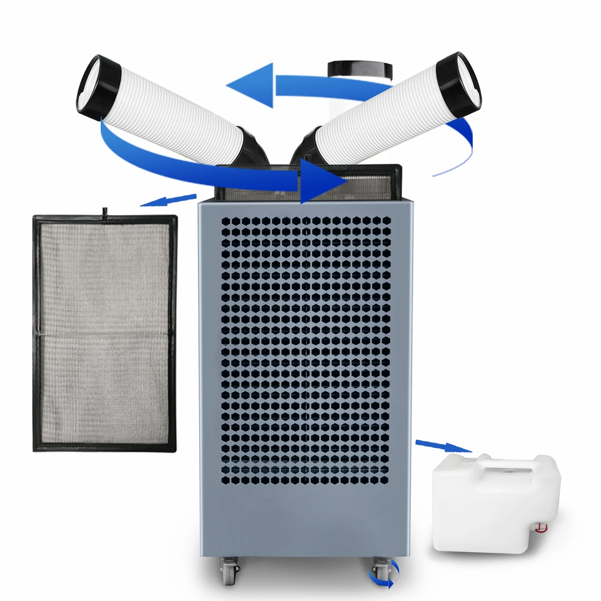 15000btu portable industrial air conditioner portable ac mobile ac air conditioners spot cooler tent air conditioning