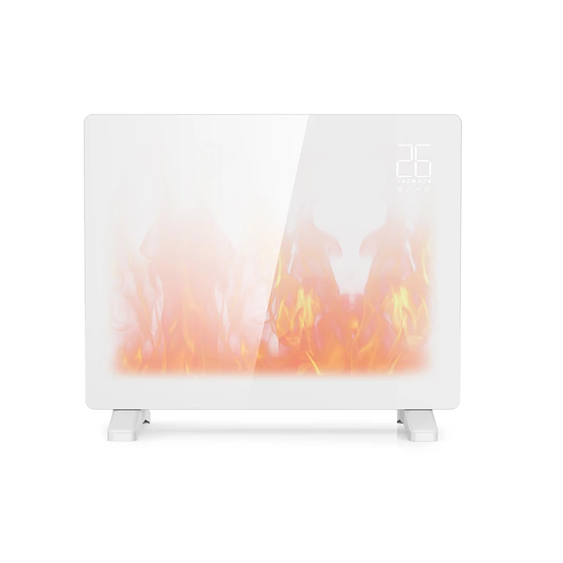 Glass modern realist flame effect cheap wall mounted Luxury electrical fireplace with heater electric fireplace wallmounted