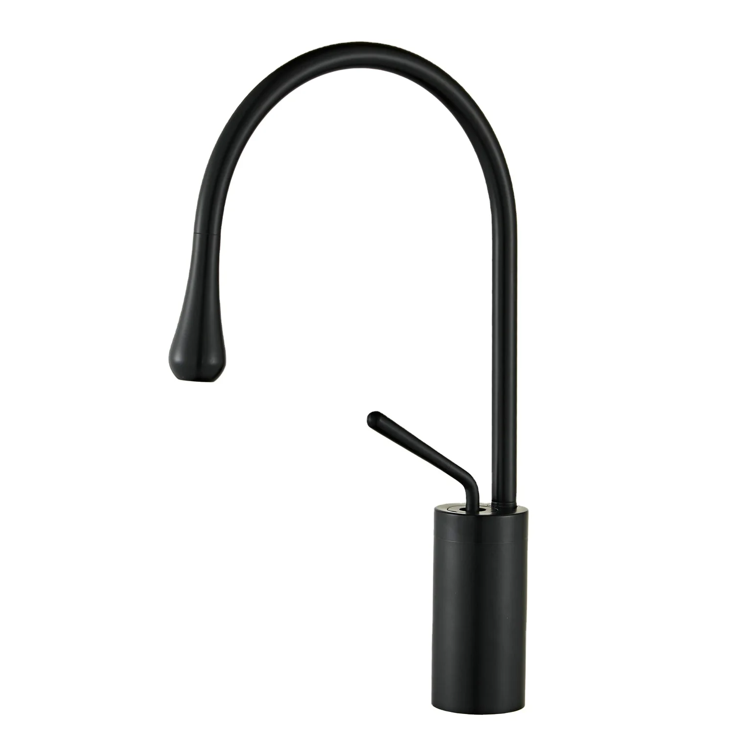 Modern New Design Black Basin Tap Bath Faucet With Single Pole Bar