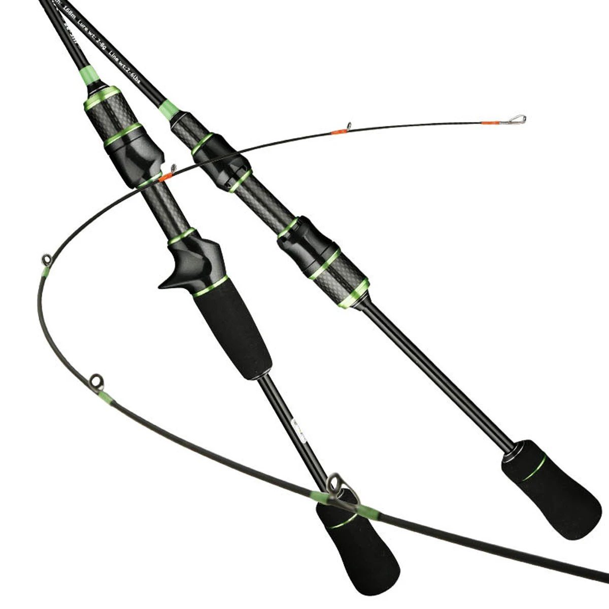 Factory 1.5m 1.68m 1.8m Fast Action Carbon Fiber Ultra Light Spinning Fishing Trout Rod For Freshwater
