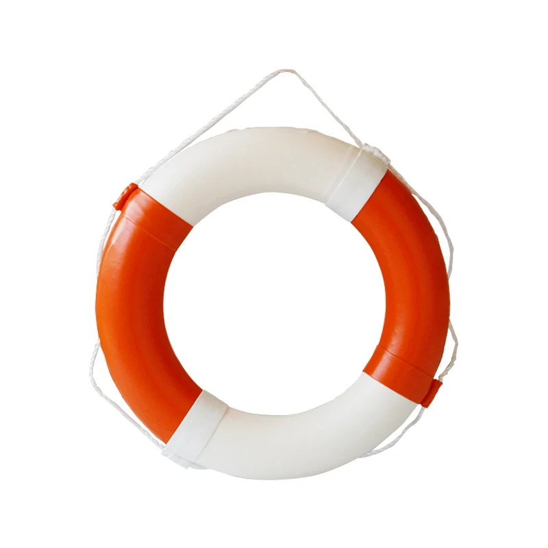 Cheap Customizable Logo Orange Brown PU swimming pools Life Buoy for Water Sports