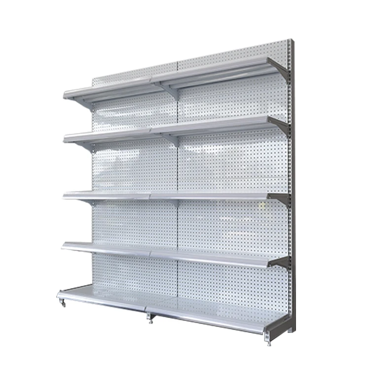 Free Stand Customised Quality Pegboard Gondola Shelves Rack For Market Display