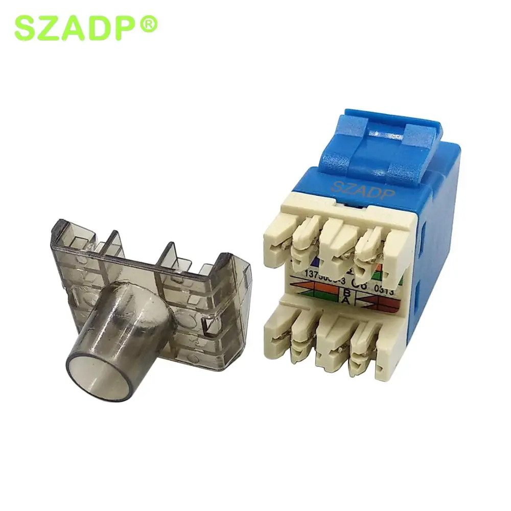  Модульный сетевой разъем RJ45 180 градусов Cat6a Cat6 Jack cat5e