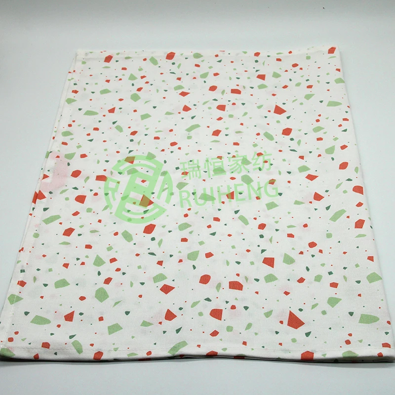 2022 New Fashion High Quality Geometric Pattern  Cotton Custom Tea Towels