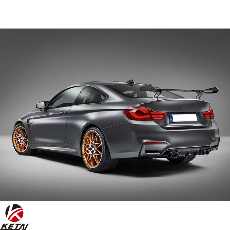 GTS Style Car Stainless Steel Bumper Body Parts High Wing Spoiler For BMW F80 F82